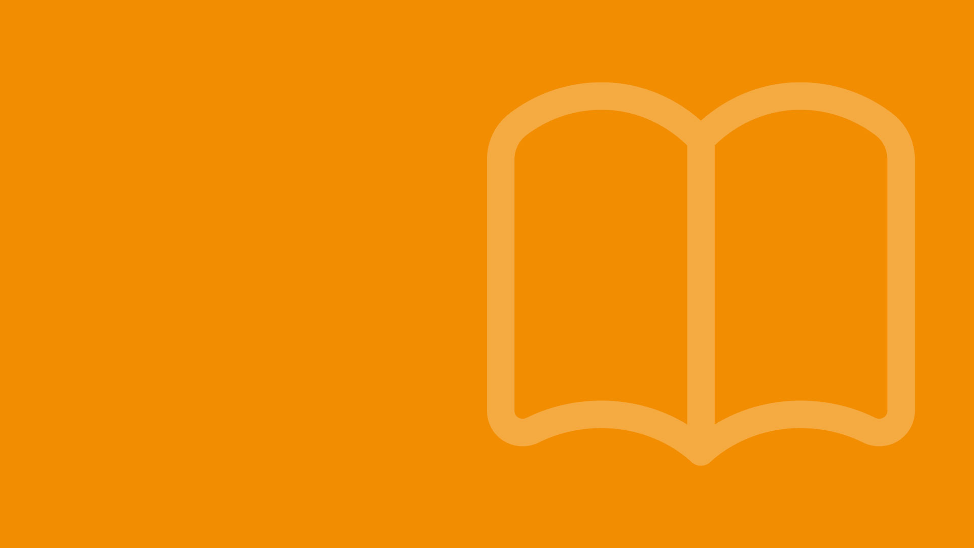 oranger Hintergrund mit Buch icon
