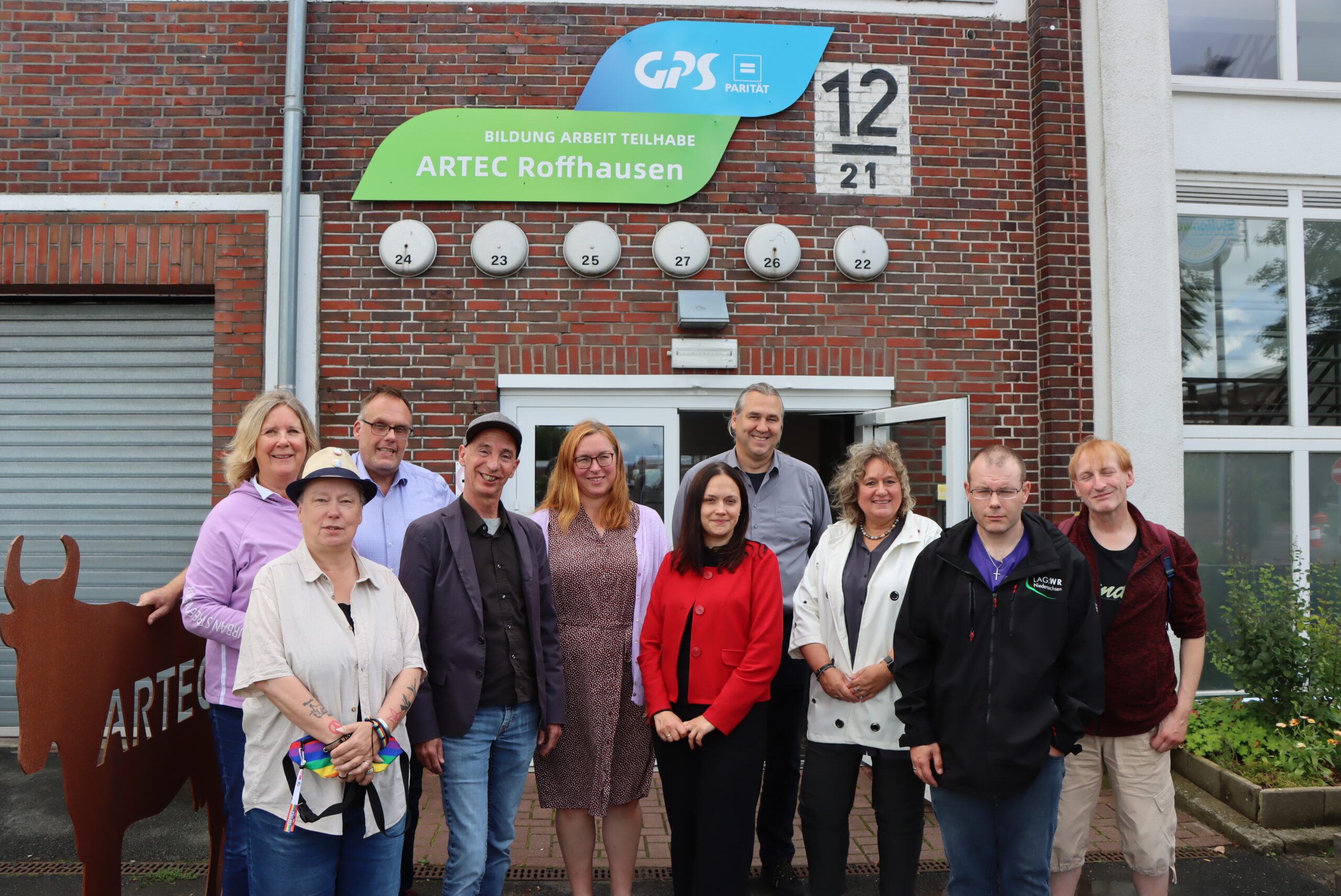 ARTEC Roffhausen Kerstin Tack Vorsitzende Paritätischer Niedersachsen Tack on Tour mit Klaus Puschmann Sabine Gastmann